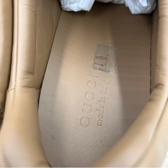 Mens Gucci ace Webb low top leather Sneakers size 11 fits 12 US made in Italy - Picture 10 of 13